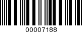 Barcode Image 00007188