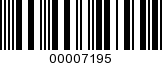 Barcode Image 00007195