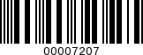 Barcode Image 00007207