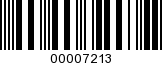 Barcode Image 00007213