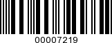 Barcode Image 00007219