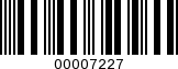 Barcode Image 00007227