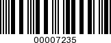Barcode Image 00007235