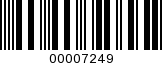 Barcode Image 00007249