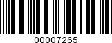 Barcode Image 00007265