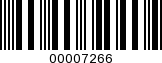Barcode Image 00007266