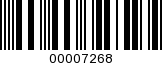 Barcode Image 00007268