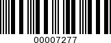 Barcode Image 00007277