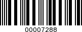 Barcode Image 00007288
