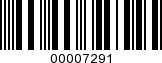 Barcode Image 00007291