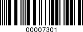 Barcode Image 00007301