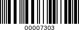 Barcode Image 00007303