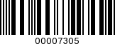 Barcode Image 00007305