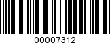 Barcode Image 00007312