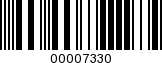 Barcode Image 00007330