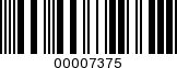 Barcode Image 00007375