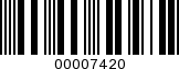Barcode Image 00007420