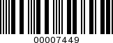 Barcode Image 00007449