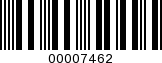 Barcode Image 00007462
