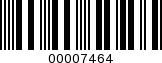 Barcode Image 00007464