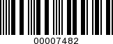 Barcode Image 00007482