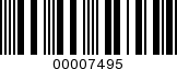 Barcode Image 00007495