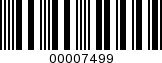 Barcode Image 00007499