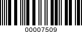 Barcode Image 00007509