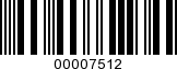 Barcode Image 00007512