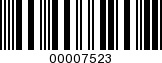 Barcode Image 00007523
