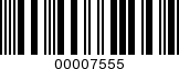 Barcode Image 00007555