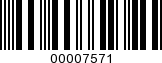 Barcode Image 00007571