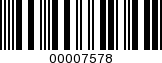 Barcode Image 00007578