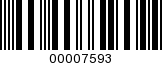Barcode Image 00007593