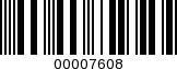 Barcode Image 00007608