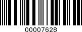 Barcode Image 00007628