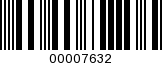 Barcode Image 00007632