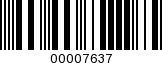 Barcode Image 00007637