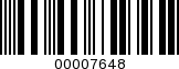 Barcode Image 00007648