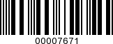 Barcode Image 00007671