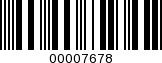 Barcode Image 00007678