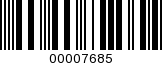 Barcode Image 00007685