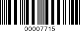 Barcode Image 00007715
