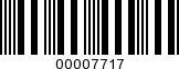 Barcode Image 00007717