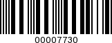 Barcode Image 00007730