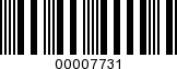 Barcode Image 00007731