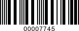 Barcode Image 00007745