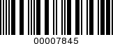 Barcode Image 00007845