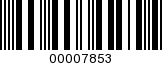 Barcode Image 00007853