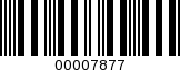 Barcode Image 00007877